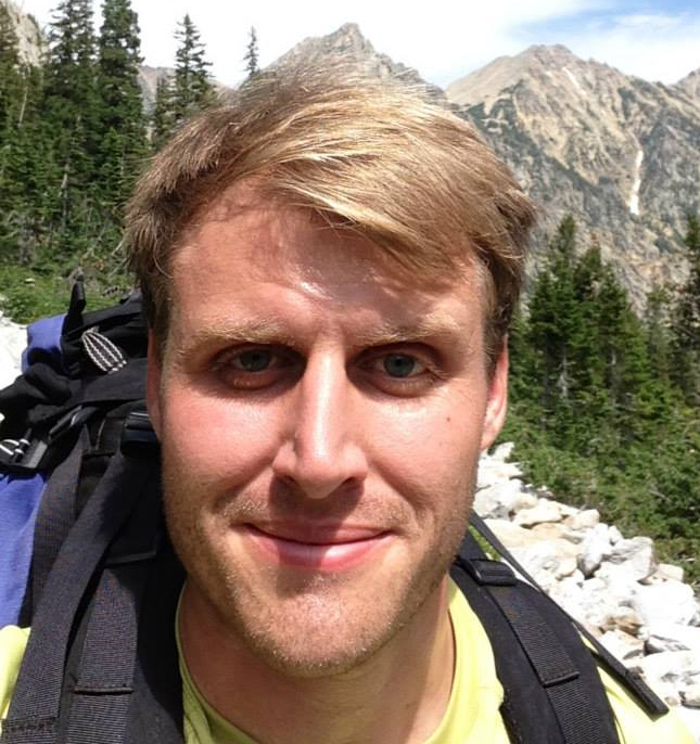 Picture of Alex Cerjan backpacking in Grand Teton National Park.